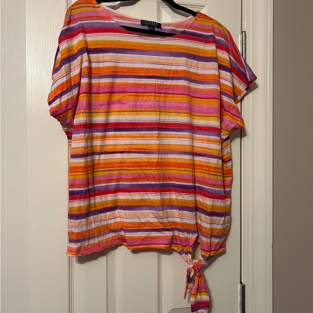 Colorful Striped Women's Top